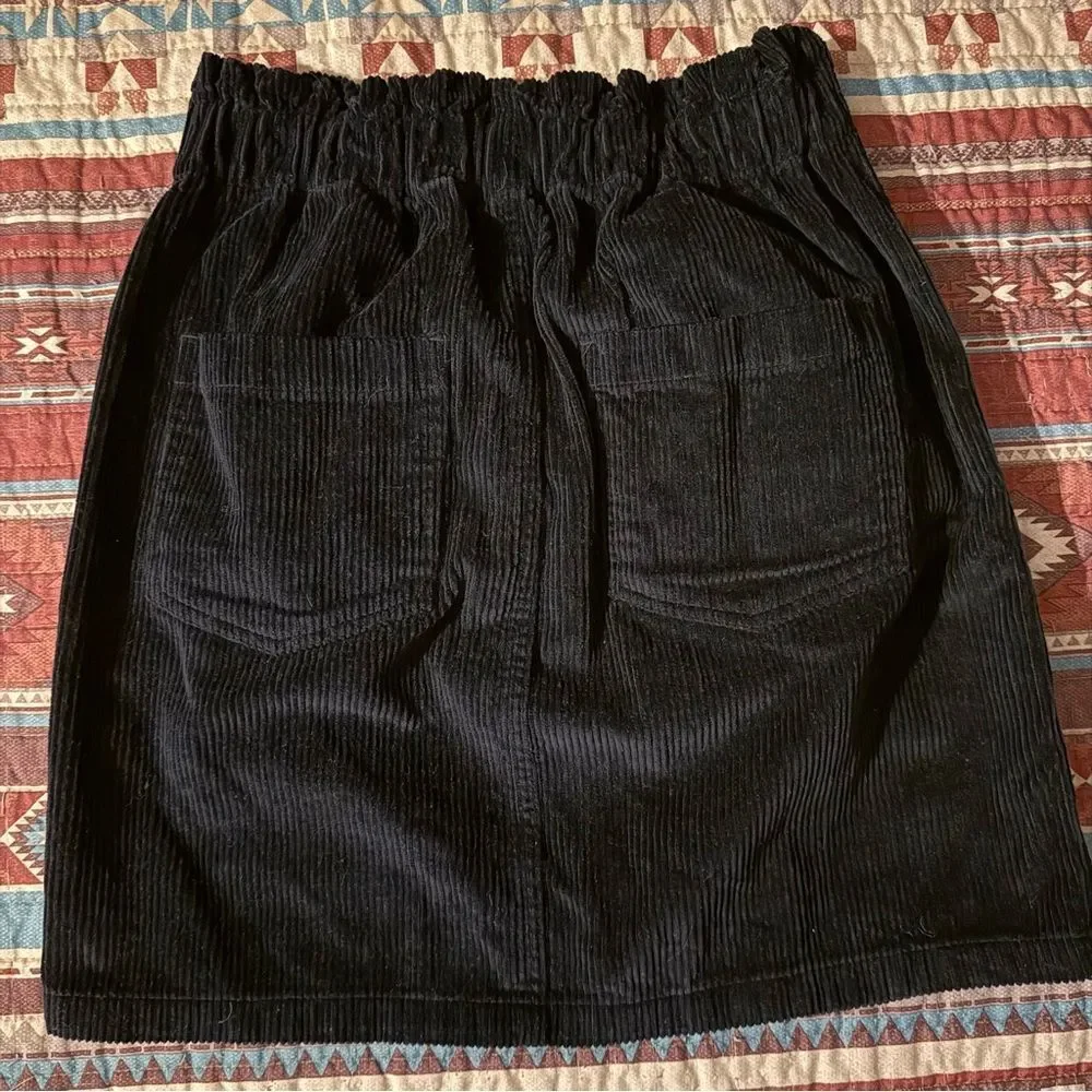 Roxy Black Corduroy Skirt size small
